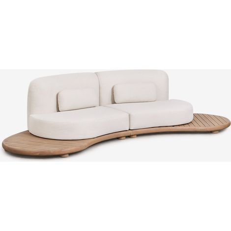 Sofá modular de jardín de 2 piezas en madera de acacia Gerard SKLUM        (1/5)