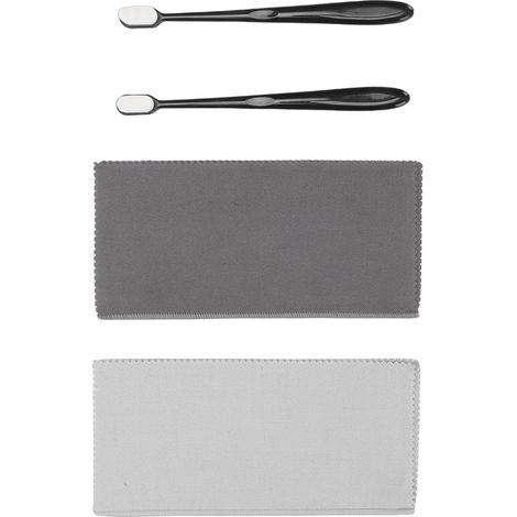 Chiffon de Polissage Bijoux Kit 2 Pièces avec 2 Brosses Douces pour Argent Or Montres Colliers Nettoyage Sans Rayures (1/5)