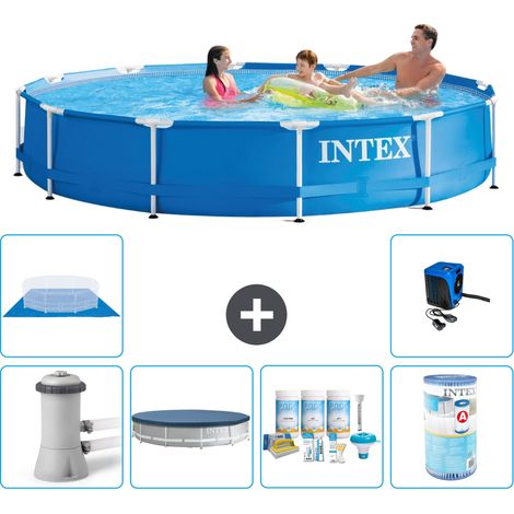 Intex Piscina con struttura Rotonda - 366x76 cm - 8-pezzi S31730 (1/5)