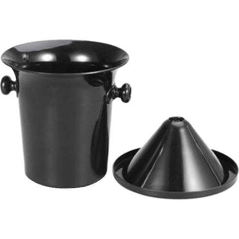 Gobelet verseur de vin en plastique noir Wine Dump - Taille standard avec entonnoir noir et seau à champagne-AquaForge