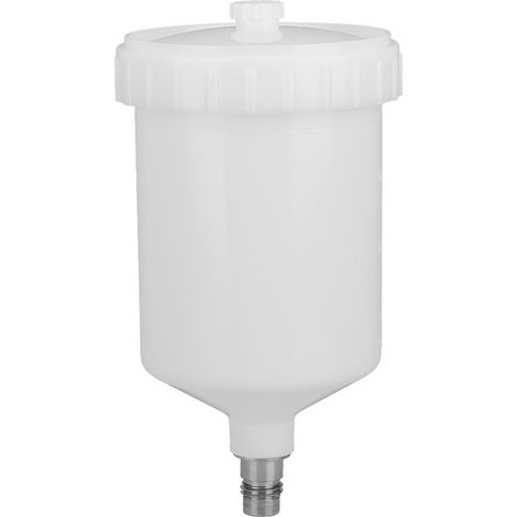 600ml godet à peinture professionnel en plastique pour pistolet aérographe, réservoir de peinture avec couvercle, accessoire de pulvérisation (1/5)