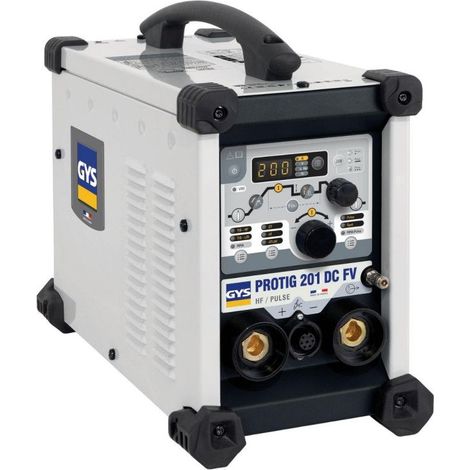 GYS – Poste à souder PROTIG 201 DC FV – Soudage TIG DC 10-200A – Amorçage HF – Alimentation monophasée 85-265V – 10 kg