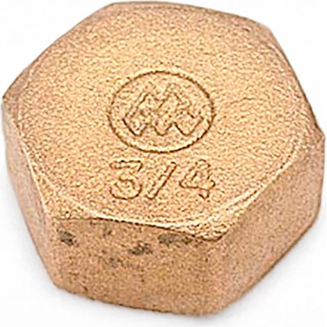 Tapón Ciego Latón 3/4Pulgadas Marca
