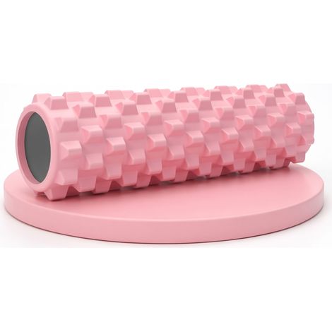 Rodillo de masaje de espuma rosa modelo 5 (1/5)