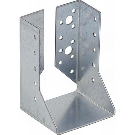 Sabot de charpente galvanisé à ailes intérieures - Larg. 80 x Ht. 120 mm
