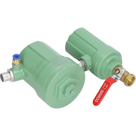 Séparateur d'eau automatique à débit élevé pour compresseur d'air, purgeur de condensat avec vanne de vidange, entrée G1/2, sortie G1/4 (1/5)