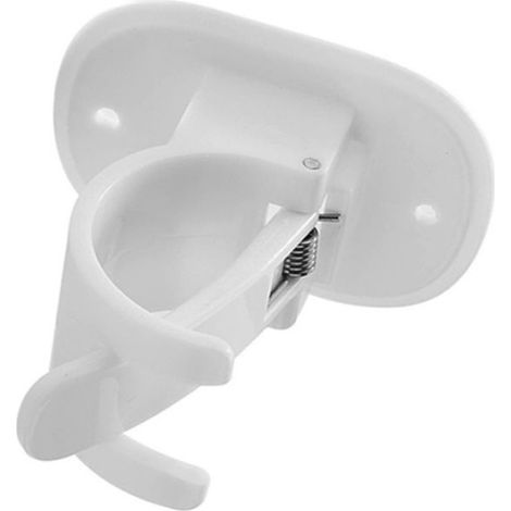 Crochet Support Tringle À Rideau Auto-Adhésif - Sans Perçage - Pour Rideaux Coulissants Et Douche - 1 Pièce (1/5)