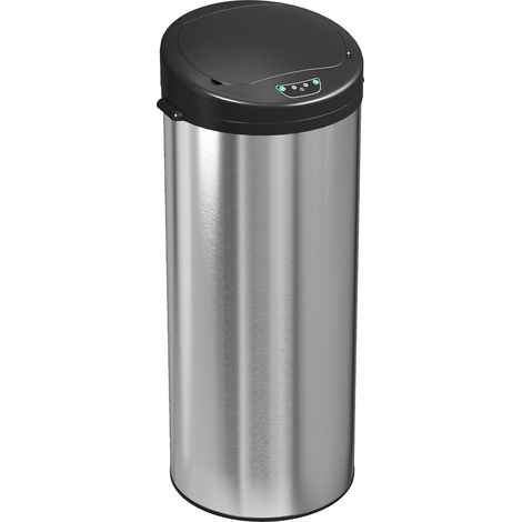 HOMCOM Pattumiera da 55L con Sensore Apertura Automatica e Chiusura Soft Close