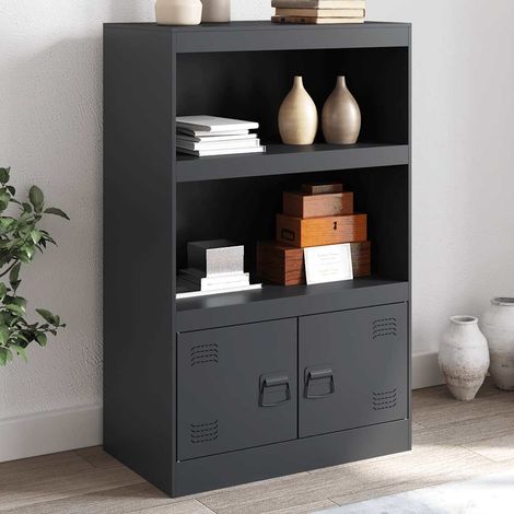 Sideboard Anthracite 67x39x107 cm Steel vidaXL (1/5)