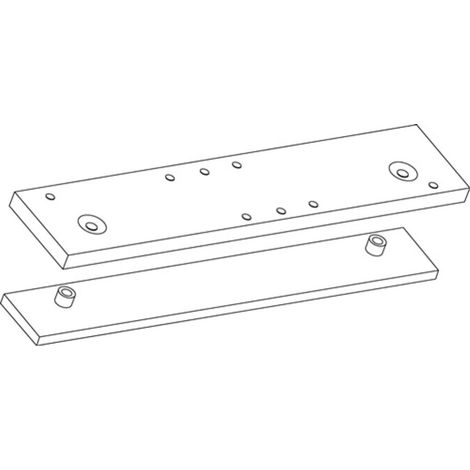 Plaque de montage / contre-plaque argent pour TS 3000 V (1/2)