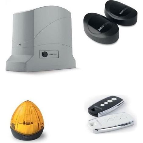 Kit de motorisation DYNAMOS 24/400 pour portail coulissant jusqu'à 400Kg - KING GATES - DYKIT24400