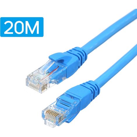 EASYCOMFORT Cable Cat 6 Ethernet Cable Reseau Internet Cordon De Brassage, 20M (1/5)