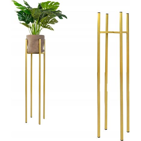 Supporto per vaso da fiori in metallo dorato Loft Cholet L MAX. Vaso da fiori 24,5 cm (1/5)