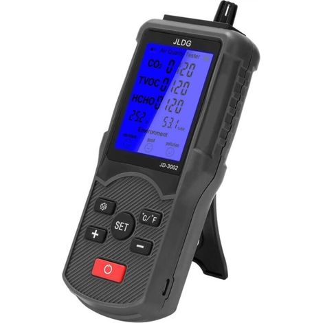 Indoor Air Quality Monitor, Smart Air Quality Tester for TVOC CO2 with Temperature and Humidity Monitoring for Home Office (1/5)