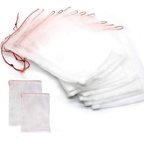 10 pièces de filets anti-insectes 3525cm, sacs en micro-maille, filets à cordon pour plantes de jardin, réutilisables (1/5)