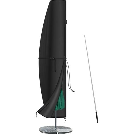 Housse Parasol Déporté 3,5m Housse de Parasol Résistant au Vent (1/5)