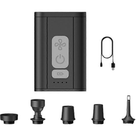 Mini pompe à air électrique, compatible avec les sacs de rangement sous vide, gonfle et dégonfle rapidement, portable, compatible avec les vêtements et la literie. (1/5)