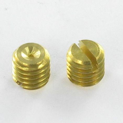 Vis métaux Sans tête Fendue Laiton M6X6 Bout cuvette-1 pièce