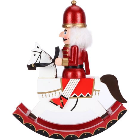Marionnette en bois de 30 cm, ornement décoratif, artisanat en bois, cadeau pour les fêtes et la maison (1/5)