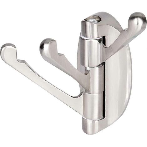 Yizhet Kleiderhaken, Solide Metall Drehbar Haken Hart-folding Swing Arm Triple Mantel Mit Multi Drei Faltbare Arme Handtuch Kleidung Hanger Fr Bad, Kc (1/5)