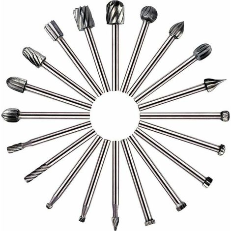 20 HSS-Rotationsbohrer für Dremel, Heimwerkerarbeiten, Holzbearbeitung und Gravuren (1/4)