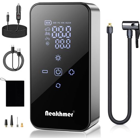 Gonfleur Pneus Voiture Compresseur Air: 150PSI Compresseur à Air Portatif (1/5)