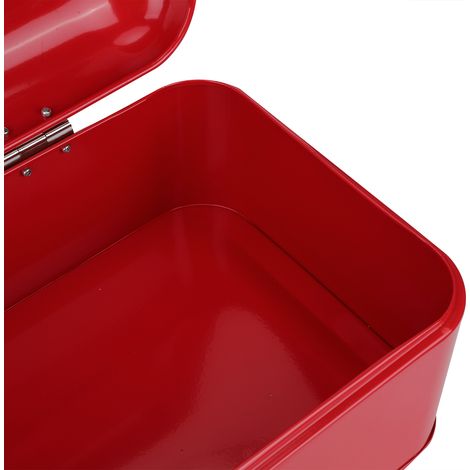 Boîte à pain de style européen, récipient de rangement alimentaire, accessoire de cuisine pour boulangerie, rouge (1/5)