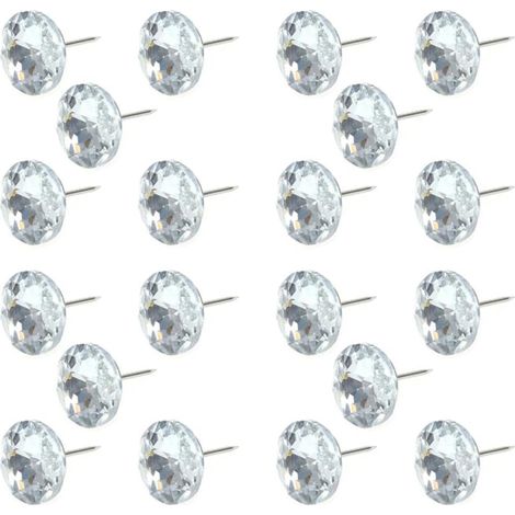 de tapissier en cristal couleur argent multi usages lot de