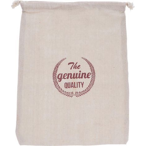 Sac à pain en lin réutilisable avec cordon de serrage, pour conserver le pain fait maison.-40X30X0.1CM (1/3)