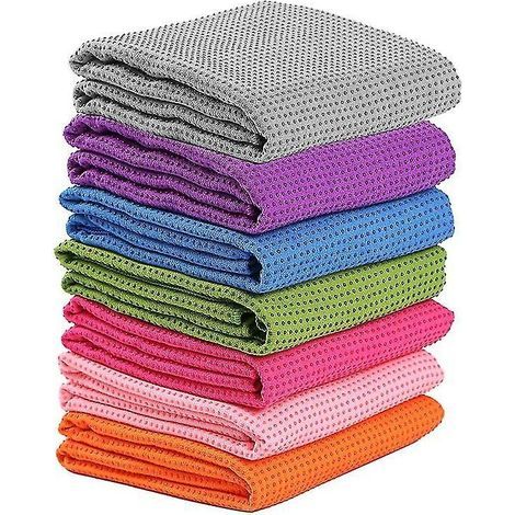 Non Slip Yoga Towel Fitness Gym Yoga Mat Towel Anti Skid Microfiber Cover Blanket 183cm61cm Soft Nonslip Pvc For Sports Exercise