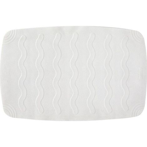 Tapis pour Baignoire, avec ventouses, DE Caoutchouc, Blanc, 45 x 75 cm (1/4)