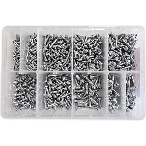 ASSORTIMENTO DI VITI AUTOPERFORANTI TIPO PARKER N 4 A 12