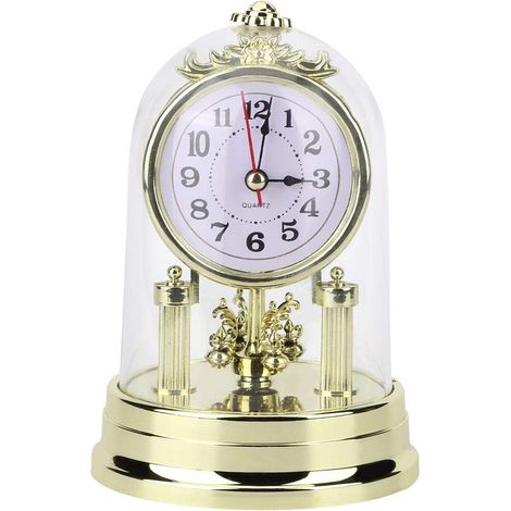 Horloge de Table Horloge de Salon RéTro EuropéEnne Horloge de Bureau Antique et Silencieuse Peut êTre Utilisé pour DéCorer Le Salon la Cuisine L'éCole Le Bureau (1/5)