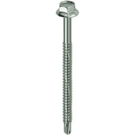 100 x VITE P/LAMIERA AUTOPERFORANTE TECC 6,3X 60MM CHROM KOVERVIT DX