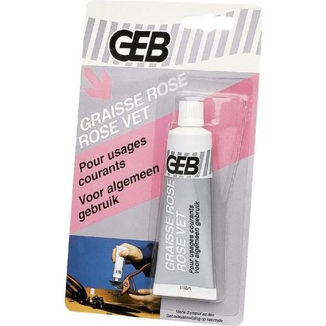 Graisse calcique rose Geb - Tube 50 ml - Lubrification de mécanismes travaillant dans des conditions modérées