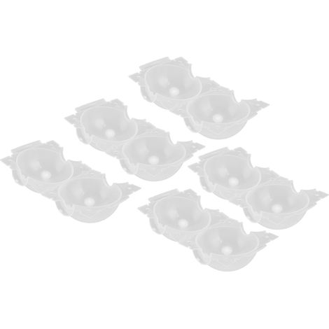 Set mit 10 Luftvermehrungsboxen für Pflanzen, Schneide- und Veredelungswerkzeug, Vermehrungskugel für Gartenbäume, transparent, kleine Größe. (1/5)