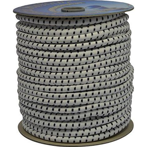 Corderie Italiane 6005087-00 Braid elastique 8 Mm-50 m White Couleur : Blanc