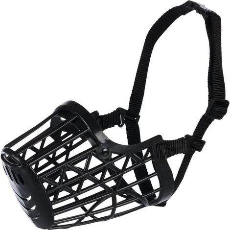 Muselière Plastique Taille,muselière pour chien, muselière anti-morsure pour animaux de compagnie, muselière anti-aboiements pour animaux de compagnie (Taille:20cm) (1/5)