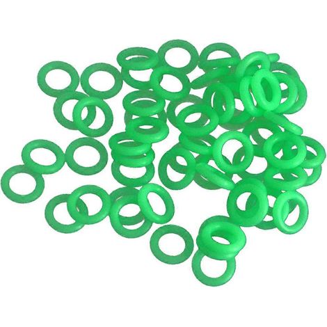 Anneaux fluorescents pour piquets de tente, 400 anneaux verts pour le camping en plein air - Durables et sûrs (1/5)