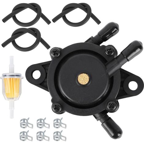 Pompe à Carburant avec Filtre, Kit de Pompe à Huile avec Tuyau d'Huile et Colliers de Serrage pour Petits Moteurs Kohler Briggs & Stratton John Deere Cub Cadet (1/5)