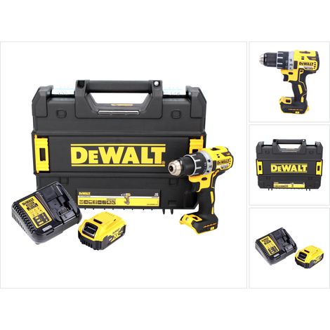 Taladro atornillador a batería DeWalt DCD 791 P1 18 V 70 Nm sin escobillas + 1x batería recargable 5,0 Ah + cargador + TSTAK (1/5)