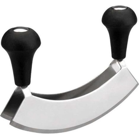 Berçeuse double L - LACOR - 17 cm - Inox - Double lame - Hachoir professionnel (1/2)
