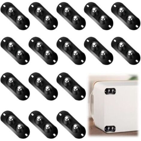 16 pcs Roulettes à Billes,Roulettes à Billes Pour Meubles,Roulette Auto-AdhéSive,Roulettes De Meuble Petites,Petite Roulette Universelle,AdaptéEs à Diverses BoîTes De Rangement,Petits Meubles (1/5)