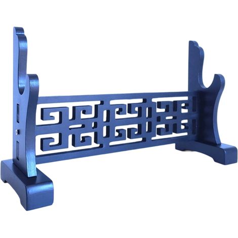 porte-épée classique ajouré de bureau, porte-flûte, support d'armes pour flûte,Porte-épée Bagua en bois, style dragon (1/5)