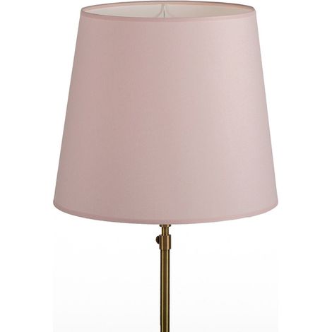 Abat-jour coton rose pâle ambiance douce et élégante - rose pâle élégant