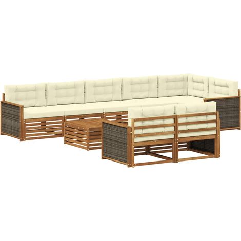 Ensemble de canapés d'extérieur 9 pc vidaXL (1/5)