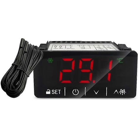 Digitaler Temperaturregler, Mikrocomputer, Thermoregler, Touchscreen, Thermostat, Kühlung, Abtauung (1/5)