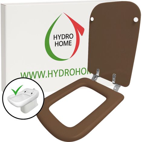 Copriwater Conca Ideal Standard legno rivestito resina poliestere come originale Noce