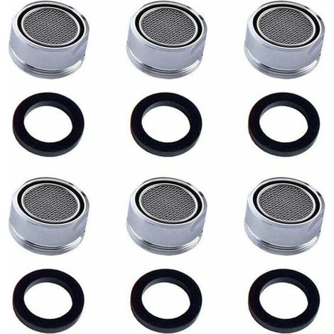 Wasserhahnfilter, 6-teilig, wassersparendes Zubehör, Strahlregler, Strahlregler für Küche und Bad