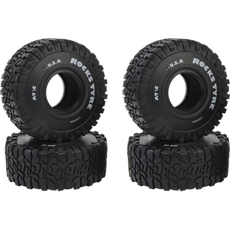 Stück 1/10 RC-Reifen, verschleißfest mit maximalem Grip für SCX10 - rutschfeste Gummiräder (1/5)